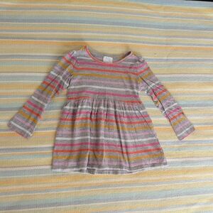 Baby Gap Striped Peplum Long Sleeve Top 5T